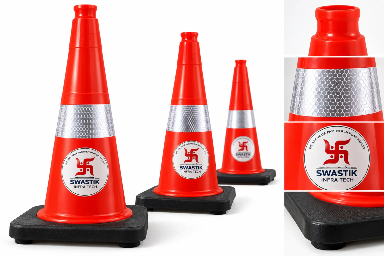 Heavy-Base PVC Traffic Safety Cones