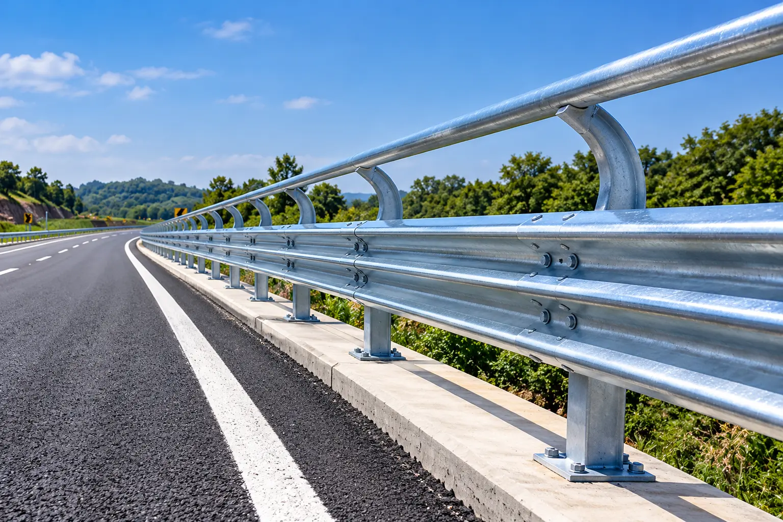 Thrie-Beam & Heavy-Duty Median Guardrail